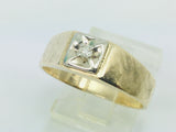 10k Yellow Gold Round Cut 4pt Diamond Solitaire Ring
