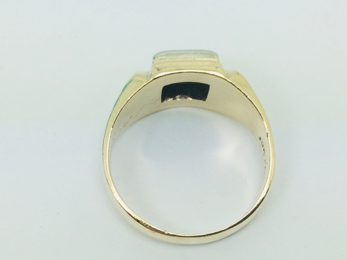 10k Yellow and White Gold Round Cut 25pt Diamond Solitaire Ring