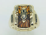 10k Yellow Gold 'GWP' '1899' School Ring