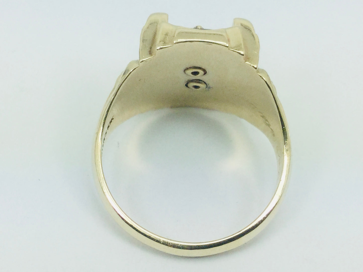 10k Yellow Gold 'GWP' '1899' School Ring