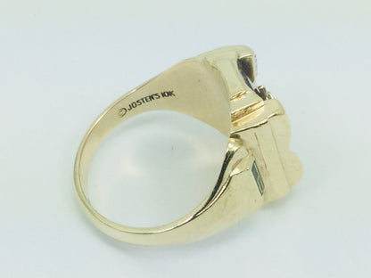 10k Yellow Gold 'GWP' '1899' School Ring