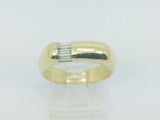 18k Yellow Gold Baguette Cut 28pt Diamond Ring