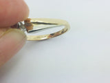 10k Yellow and White Gold Round Cut 17pt Diamond Solitaire Ring