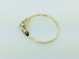 10k Yellow Gold Round Cut 2pt Solitaire Diamond Heart Ring