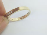 14k Yellow Gold Round Cut 29pt Diamond with Channel Set Accent Ring