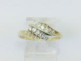 14k Yellow Gold 32pt Round Cut Diamond Row Set Ring