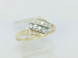 14k Yellow Gold 32pt Round Cut Diamond Row Set Ring