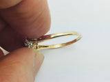 14k Yellow Gold 32pt Round Cut Diamond Row Set Ring
