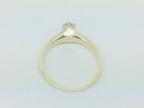 14k Yellow Gold Round Cut 33pt Diamond Solitaire Ring