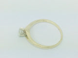 14k Yellow Gold Round Cut 33pt Diamond Solitaire Ring