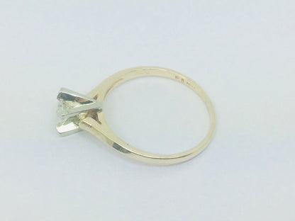 14k Yellow Gold Round Cut 30pt Diamond Solitaire Ring