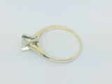 14k Yellow Gold Round Cut 30pt Diamond Solitaire Ring