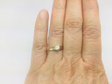 14k Yellow Gold Round Cut 30pt Diamond Solitaire Ring