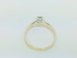 14k Yellow Gold Round Cut 18pt Diamond Solitaire Ring