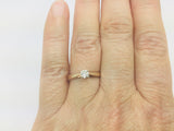 14k Yellow Gold Round Cut 18pt Diamond Solitaire Ring