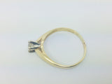 14k Yellow Gold Round Cut 25pt Diamond Solitaire Ring