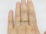 14k Yellow Gold Round Cut 25pt Diamond Solitaire Ring