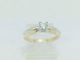 14k Yellow Gold Round Cut 30pt Diamond Solitaire Ring