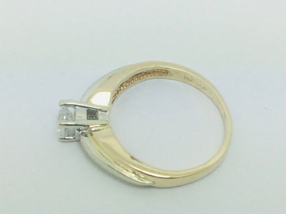 14k Yellow Gold Round Cut 30pt Diamond Solitaire Ring