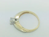 14k Yellow Gold Round Cut 30pt Diamond Solitaire Ring