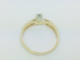 14k Yellow Gold Round Cut 18pt Diamond Solitaire Ring