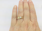 14k Yellow Gold Round Cut 16pt Diamond Solitaire Ring