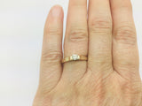 14k Yellow Gold Round Cut 15pt Diamond Solitaire Ring