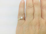 14k Yellow Gold Round Cut 22pt Diamond Solitaire Ring