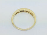14k Yellow Gold Round Cut 30pt Diamond Channel Set Ring