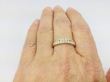 14k Yellow Gold Round Cut 30pt Diamond Channel Set Ring
