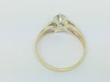 14k Yellow Gold Round Cut 25pt Diamond Solitaire Ring