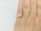 14k Yellow Gold Round Cut 35pt Diamond Solitaire Ring