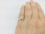 14k Yellow Gold Round Cut 35pt Diamond Solitaire Ring