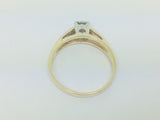 14k Yellow Gold Round Cut 14pt Diamond Solitaire Ring