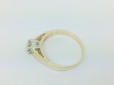 14k Yellow Gold Round Cut 14pt Diamond Solitaire Ring