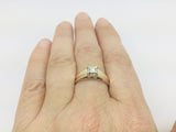 14k Yellow Gold Round Cut 14pt Diamond Solitaire Ring