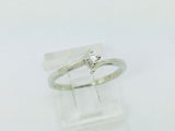 14k White Gold Round Cut 6pt Diamond Solitaire Ring