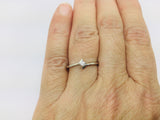 14k White Gold Round Cut 6pt Diamond Solitaire Ring