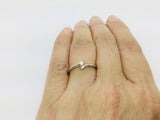14k White Gold Round Cut 6pt Diamond Solitaire Ring