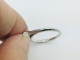 14k White Gold Round Cut 18pt Diamond Solitaire Ring