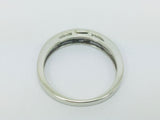 14k White Gold Round Cut 15pt Diamond Channel Set Ring