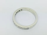 14k White Gold 22.5pt Round Cut Diamond Row Set Ring