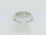 10k White Gold 20pt Diamond Row Set 'Love' Ring