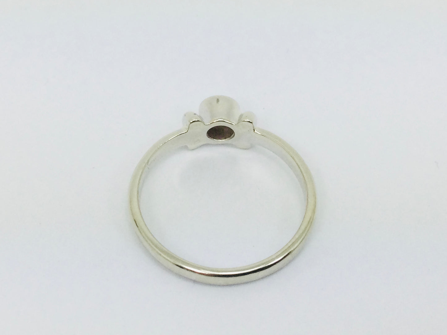 14k White Gold Round Cut 8pt Diamond Solitaire Ring