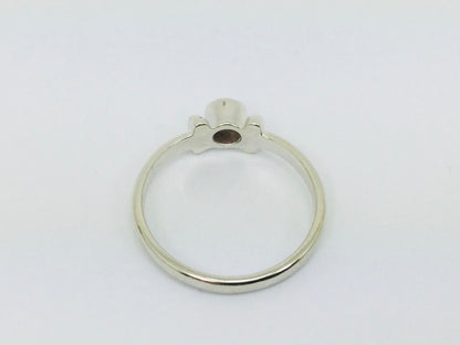 14k White Gold Round Cut 8pt Diamond Solitaire Ring