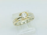 14k White Gold Round Cut 38pt Diamond Solitaire Ring