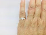 14k White Gold Round Cut 38pt Diamond Solitaire Ring