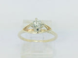 14k Yellow Gold Round Cut 25pt Diamond Solitaire Ring