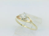 14k Yellow Gold Round Cut 25pt Diamond Solitaire Ring