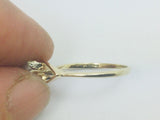 14k Yellow Gold Round Cut 25pt Diamond Solitaire Ring